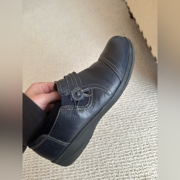 Collections by Clarks. Cheyn Madi slip in loafers. 9. Navy Blue leather. - Picture 5 of 5